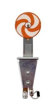 JJP 1" Orange Round Stand-Up Target with Lollipop Decal